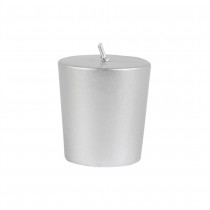 Metallic Silver Votive Candles (96pc/Case) Bulk