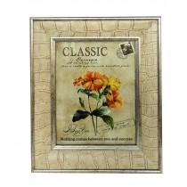 8 Inch x 10 Inch Tan Patterened Photo Frame
