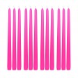12 Inch Hot Pink Taper Candles (144pcs/Case) Bulk